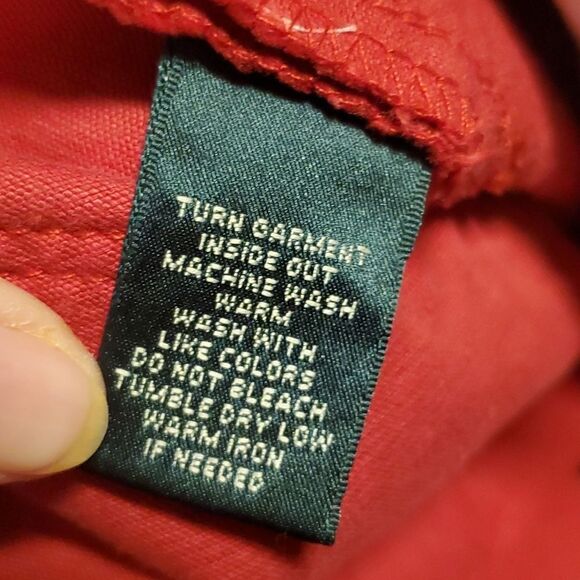 EUC Ralph Lauren Red Straight Leg Corduroy Pants - Picture 6 of 10